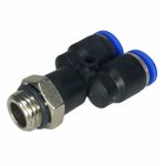 Conexão Pneumatica União Y Fluir Tubo 08mm x Rosca 1/4 BSP 