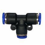 Conexão Pneumatica União Tee Fluir 04mm Plástica Engate Rapido