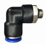 Conexão Pneumatica Cotovelo Fluir Tubo 10mm x Rosca 1/8 BSP