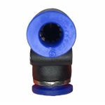 Conexão Pneumatica União Cotovelo Fluir Tubo 06mm Plastica