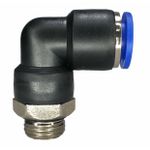 Conexão Pneumatica Cotovelo Fluir Tubo 10mm x Rosca 1/4 BSP 