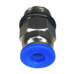 Conexão Pneumatica Reta Fluir Tubo 04mm x Rosca 1/8 BSP 