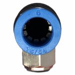 Conexão Pneumatica Cotovelo Compacto Fluir Tubo 06mm x M5