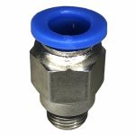 Conexão Pneumatica Reta Fluir Tubo 08mm x Rosca 1/8 BSP 