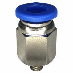 Conexão Pneumatica Reta Fluir Tubo 06mm x Rosca M5 BSP 