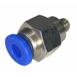 Conexão Pneumatica Reta Fluir Tubo 04mm x Rosca M5 BSP