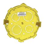 Caixa Octogonal 4 X 4 De Embutir Tramontina Amarela