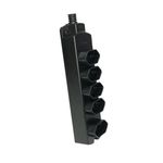 Tomada Múltipla 5 Tomadas 2P+T 10A Preto- Margirius