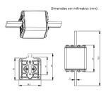 Fusivel Nh Weg 100a Com Retardo Classe Gl/gg Fnh00-100u