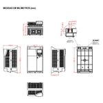 Inversor De Frequencia 15CV Weg CFW500 47A 220V Trifásico 