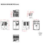 Inversor De Frequência Trifásico 10cv 16a 380/440v Weg Cfw500