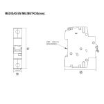 Disjuntor Unipolar 50A Curva B 440Vca 10KA Weg MDWH-B50
