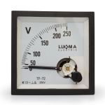 Voltímetro Analógico 0-250 Intercambiável 72x72mm LK-V72250 