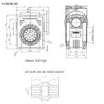 Redutor De Velocidade 1/40 Coroa S/ Fim Acionac Fcndk63