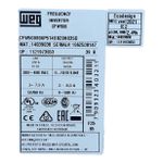 Inversor De Frequencia 3cv 6,5A 380Vca Trif Weg CFW500 IGBT