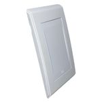  Placa 4x2 Cega Refinatto Weg Style Branca C/ Fundo Branco