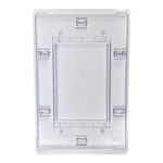  Placa 4x2 Cega Refinatto Weg Style Branca C/ Fundo Branco