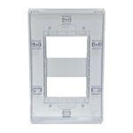 Placa 4x2 2 Posições Refinatto Weg Style Branca C/ Fundo Branco