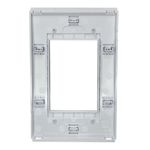 Placa 4x2 3 Posições Refinatto Weg Style Branca C/ Fundo Branco