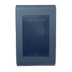  Placa 4x2 Cega Refinatto Weg Style Preta C/ Fundo Preto