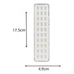 Luminaria De Emergência Slim Segurimax 30 Leds 70/100 Lumens Bivolt