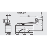 Micro Fim De Curso Alavanca Com Rolete 15A Switerm SWAE1