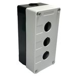 Caixa Plastica Para Botão 22mm 3 Furos Vazia Lukma LK-B03