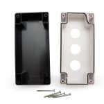 Caixa Plastica Para Botão 22mm 3 Furos Vazia Lukma LK-B03