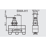 Micro Fim De Curso 15A Pino Com Rosca M12X0,75 Switerm SWAH1