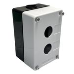 Caixa Plastica Para Botão 22mm 2 Furos Vazia Lukma LK-B02