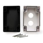 Caixa Plastica Para Botão 22mm 2 Furos Vazia Lukma LK-B02