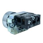 Botão Faceado Metálico Verde 22mm 1na LK2BA31 Lukma