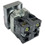 Botão Duplo Metálico 22mm 1na + 1nf Verde/Vermelho Lukma