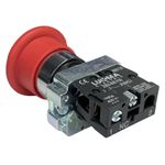 Botão Cogumelo Metálico Emergência Gira/Destrava 22mm 1nf 