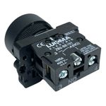 Botão Faceado 22mm 1na Amarelo LK2EA51 Lukma