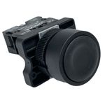 Botão Faceado 22mm 1na Preto LK2EA21 Lukma