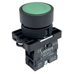 Botão Faceado 22mm 1na Verde LK2EA31 Lukma