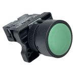 Botão Faceado 22mm 1na Verde LK2EA31 Lukma