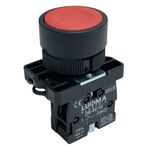 Botão Faceado 22mm 1nf Vermelho LK2EA42 Lukma