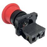 Botão Cogumelo Emergência Gira/Destrava 22mm Verm 1nf Lukma