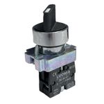 Botão Comutador Metálico 2 Posição Fixa 22mm 1na LK2BD21