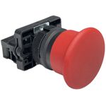 Botão Cogumelo Soco Emergência 22mm Verm 1nf LK2EC42 Lukma