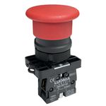 Botão Cogumelo Soco Emergência 22mm Verm 1nf LK2EC42 Lukma
