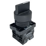 Botão Comutador 3 Posição Fixa 22mm 2na LK2ED33 Lukma 