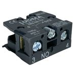 Bloco De Contato Para Botão Normal Aberto Lukma LK2-BE101