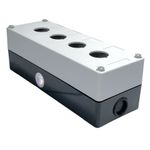 Caixa Plastica Para Botão 22mm 4 Furos Vazia Lukma CPB422