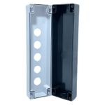 Caixa Plastica Para Botão 22mm 5 Furos Vazia Lukma CPB522