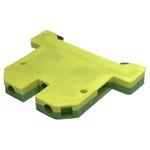 Conector Borne Terra 4mm Verde/Amarelo BT4 Lukma