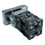 Botão Duplo Iluminado Metálico 22mm 1na + 1nf Verde/Vermelho