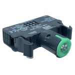 BLOCO DE ILUMINACAO C/LED VERDE 24VCA/VCC LINHA CSW ANTIGA